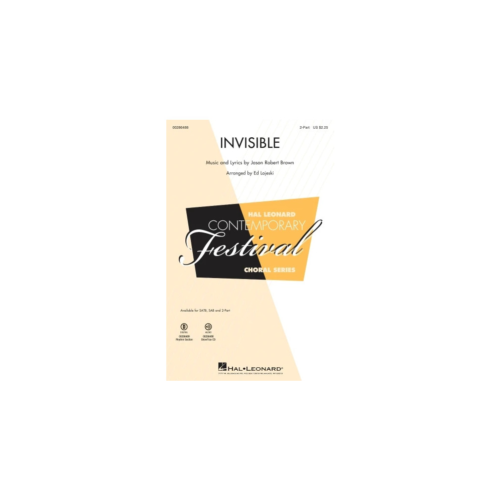 Invisible (arr. Ed Lojeski)