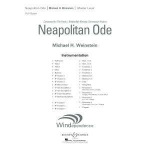 Neapolitan Ode - Conductor Score (Full Score)