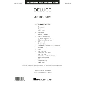 Deluge - Conductor Score (Full Score)