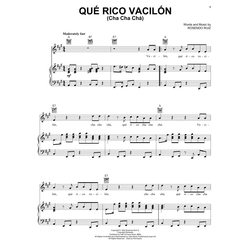 Que Rico Vacilon (Cha Cha Cha)