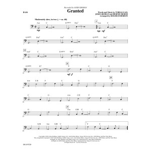 Granted (arr. Roger Emerson) - Bass