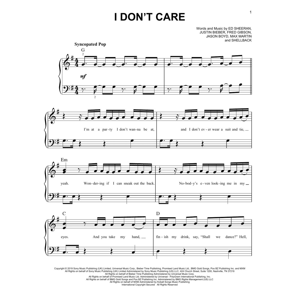 I Don't Care