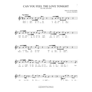 Can You Feel the Love Tonight (from The Lion King)