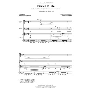 Circle Of Life (from The Lion King) (arr. Keith Christopher)