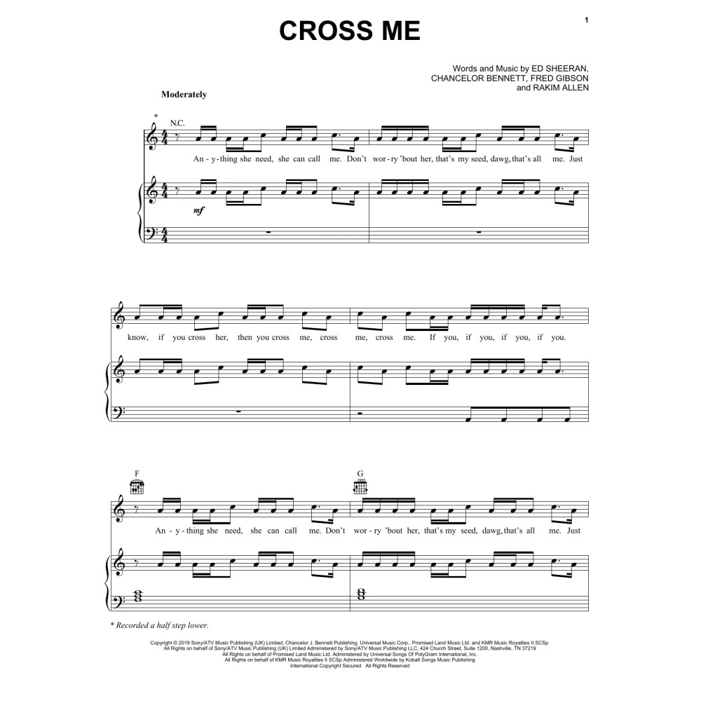 Cross Me (feat. Chance the Rapper & PnB Rock)