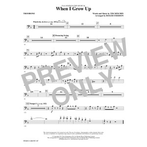 When I Grow Up (from Matilda: The Musical) (arr. Roger Emerson) - Trombone