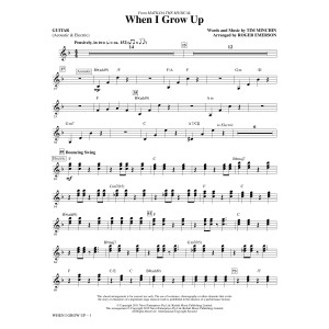 When I Grow Up (from Matilda: The Musical) (arr. Roger Emerson) - Guitar