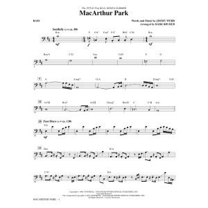 MacArthur Park (arr. Mark Brymer) - Bass