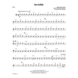 Invisible (arr. Ed Lojeski) - Bass