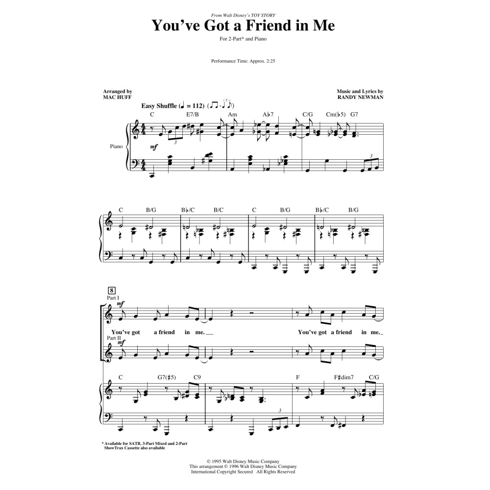 You've Got A Friend In Me (from Toy Story) (arr. Mac Huff)