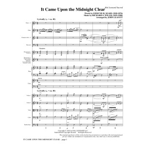 It Came Upon the Midnight Clear - Full Score