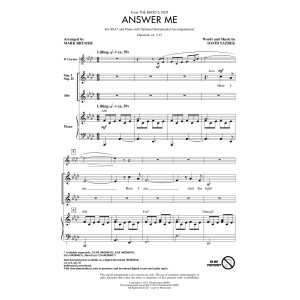 Answer Me (from The Band's Visit) (arr. Mark Brymer)