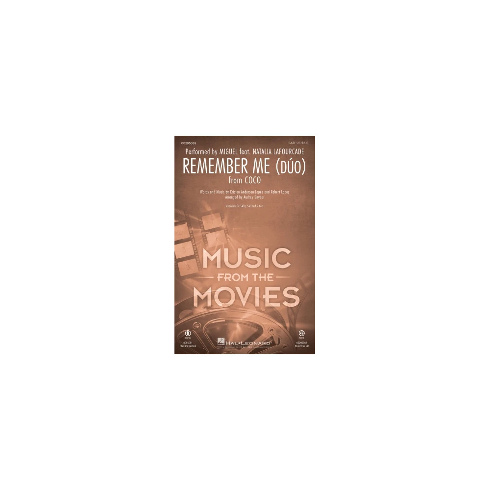 Remember Me (Duo) (from Coco) (arr. Audrey Snyder)