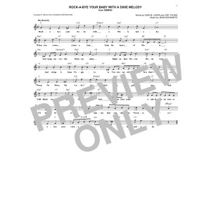 Rock-A-Bye Your Baby With A Dixie Melody