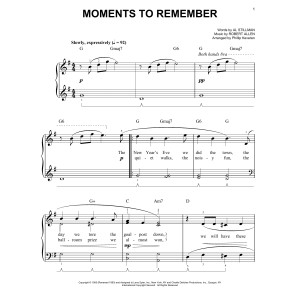 Moments To Remember (arr. Phillip Keveren)