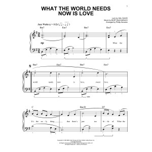 What The World Needs Now Is Love (arr. Phillip Keveren)