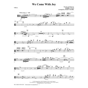 We Come with Joy (arr. Marty Hamby) - Viola