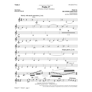 Psalm 27 - Violin 2