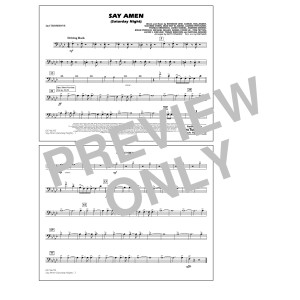 Say Amen (Saturday Night) (arr. Matt Conaway) - 2nd Trombone