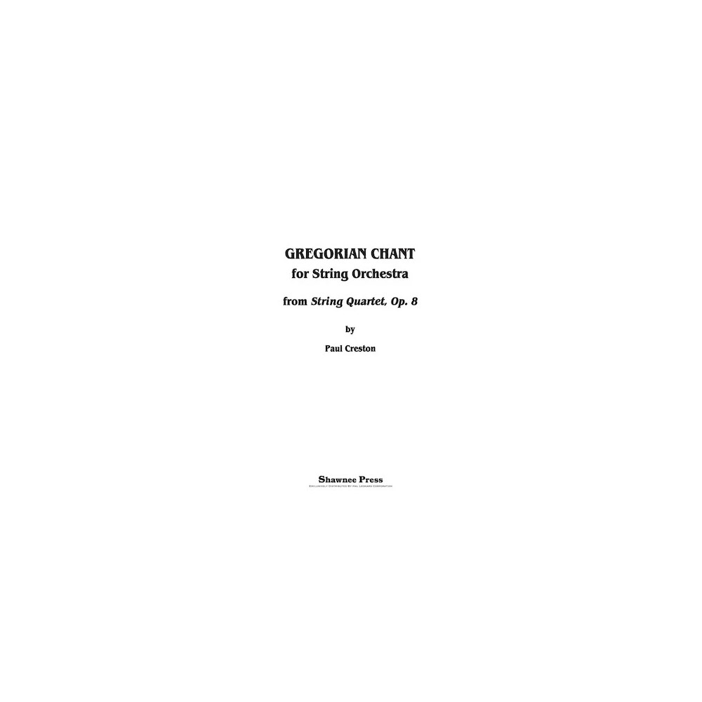 Gregorian Chant for String Orchestra - Conductor Score (Full Score)