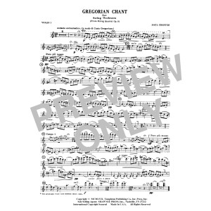 Gregorian Chant for String Orchestra - Violin 1