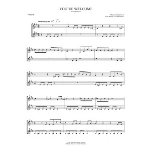 You're Welcome (from Moana) (arr. Mark Phillips)