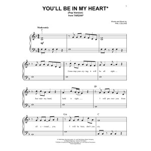 You'll Be In My Heart (Pop Version) (from Tarzan)