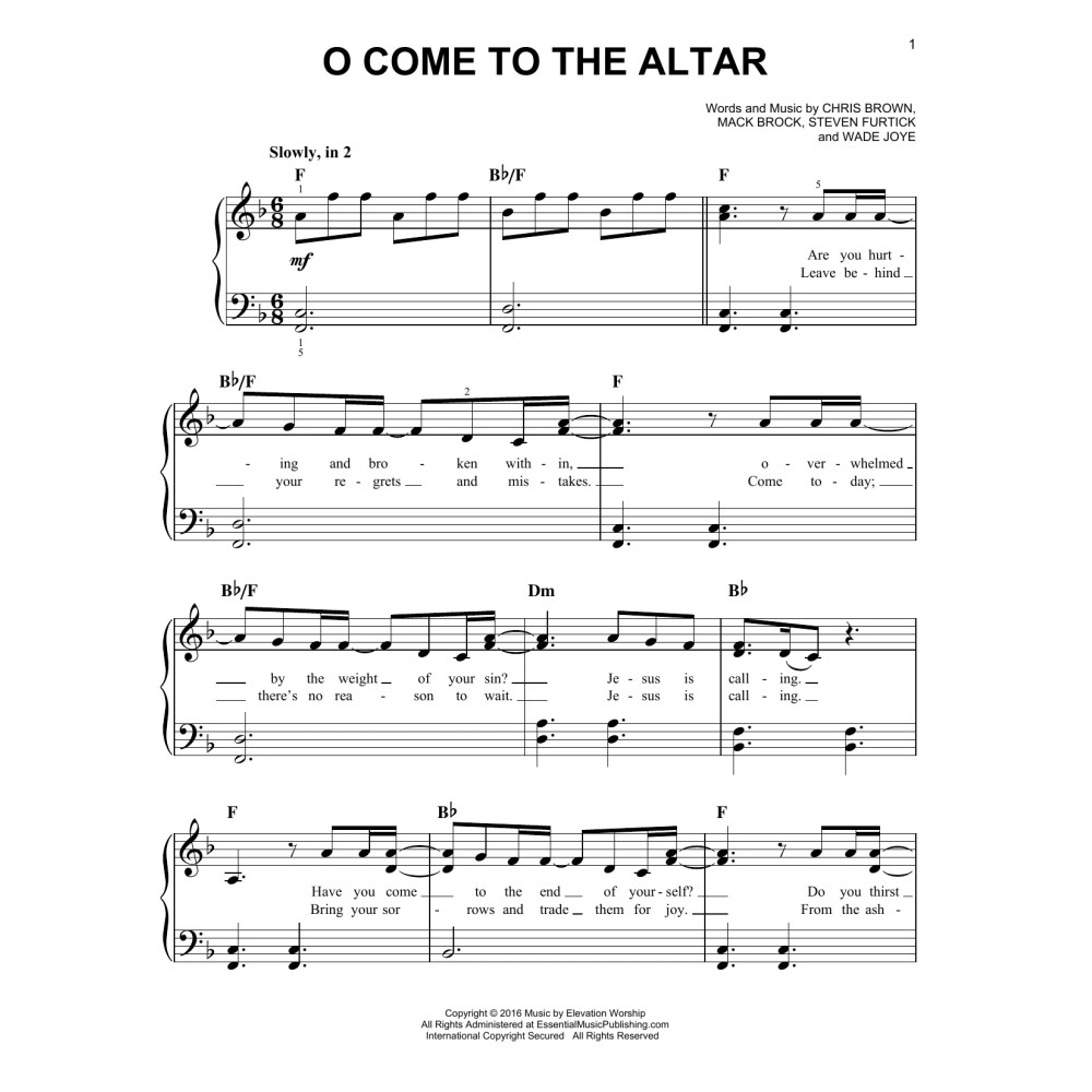 O Come To The Altar