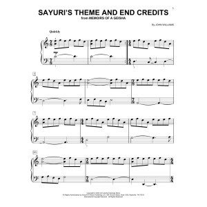 Sayuri's Theme And End Credits (from Memoirs Of A Geisha)