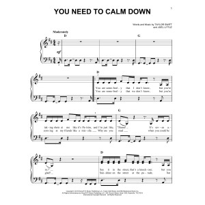 You Need To Calm Down