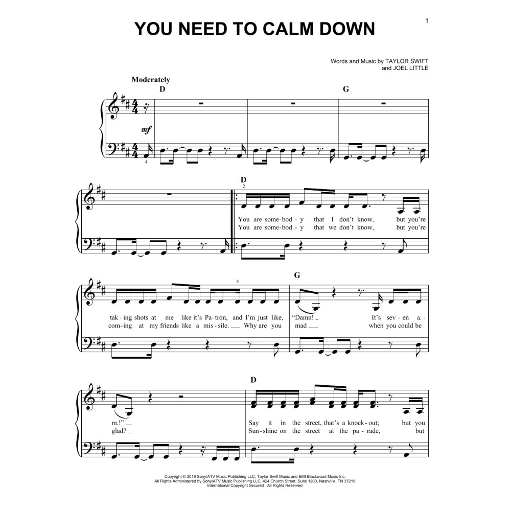 You Need To Calm Down
