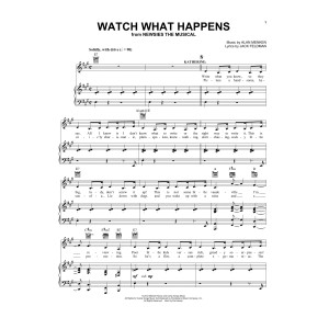 Watch What Happens (from Newsies: The Musical)