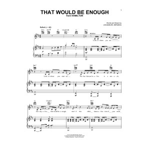 That Would Be Enough (from Hamilton)