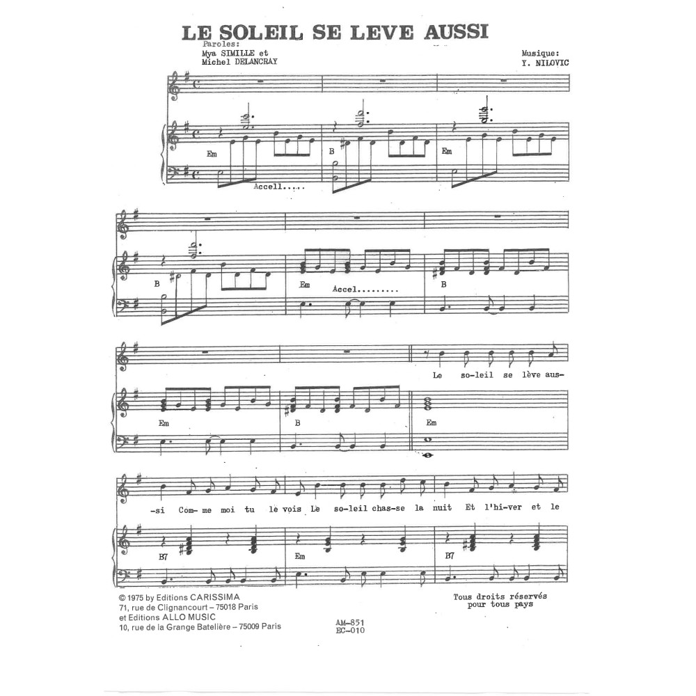Le Soleil Se Leve Aussi