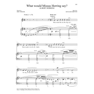 What would Missus Herring say? (from Albert Herring)