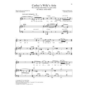 Curley's Wife's Aria (He's Always Left When I've Just Come) (from Of Mice And Men)
