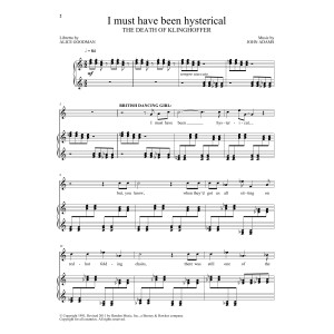 I must have been hysterical (from The Death Of Klinghoffer)