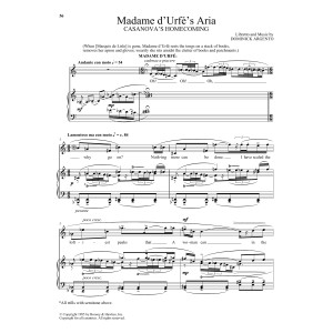Madame d'Urfe's Aria (from Casanova's Homecoming)