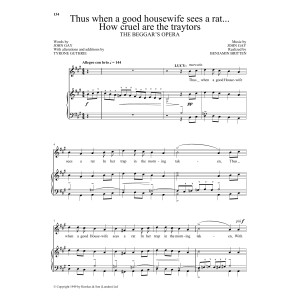 Thus when A good housewife sees a rat...How cruel are the traytors (from The Beggar's Opera)