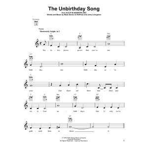 The Unbirthday Song (from Alice In Wonderland)