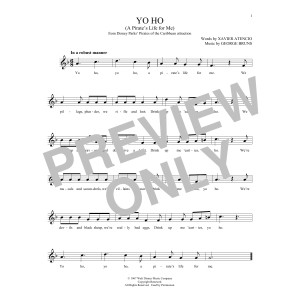 Yo Ho (A Pirate's Life For Me)