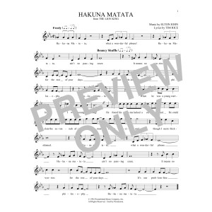 Hakuna Matata (from The Lion King)