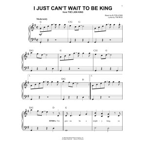 I Just Can't Wait To Be King (from The Lion King)
