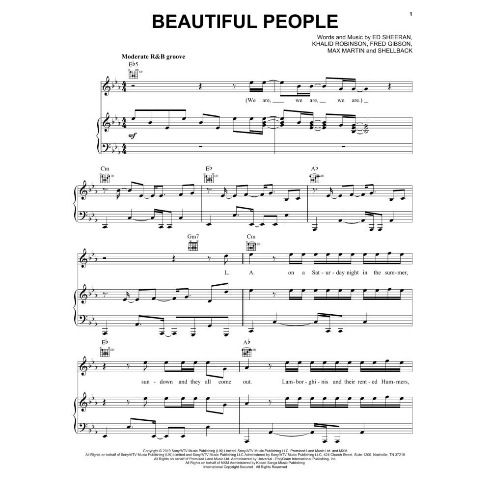 Beautiful People (feat. Khalid)