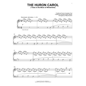The Huron Carol ('Twas In The Moon Of Wintertime) [Classical version] (arr. Phillip Keveren)