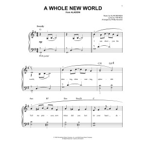 A Whole New World (from Aladdin) (arr. Phillip Keveren)