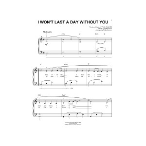 I Won't Last A Day Without You (arr. Phillip Keveren)