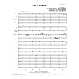 Lord of My Heart - Full Score
