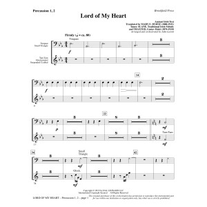 Lord of My Heart - Percussion 1 & 2