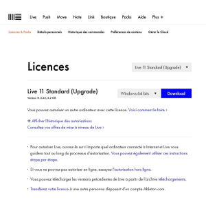 Ableton Live 11 Standard (transferencia de licencia)